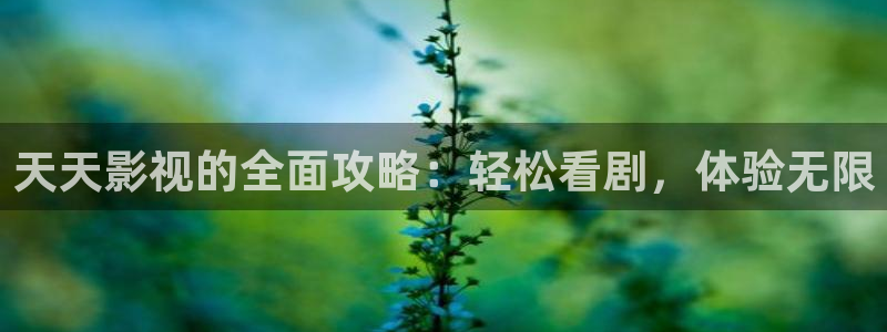 光棍影院爱的奴隶：天天影视的全面攻略：轻松看剧，体验无限